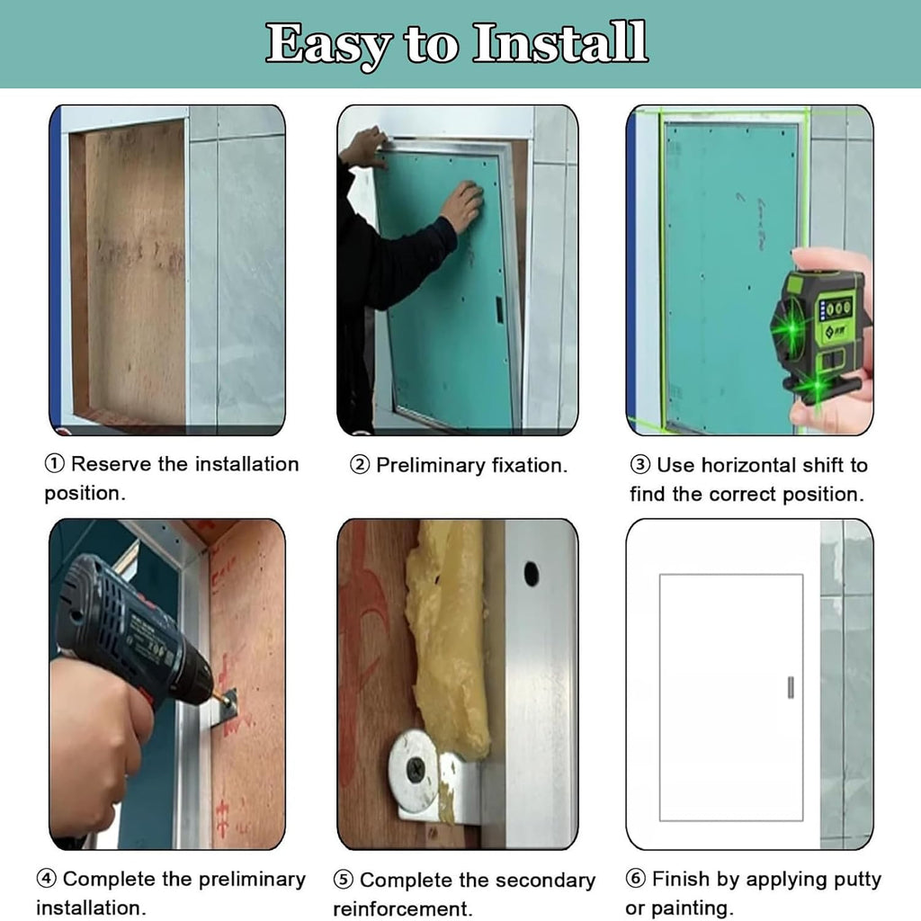 30 32 34 36 38 40 42 44 46 48 50 in Sheetrock Access Panel, Paintable Attic Door Drywall Panel, Hidden Inspection Hatch Electrical Plate Cover 30x36in/75x90cm