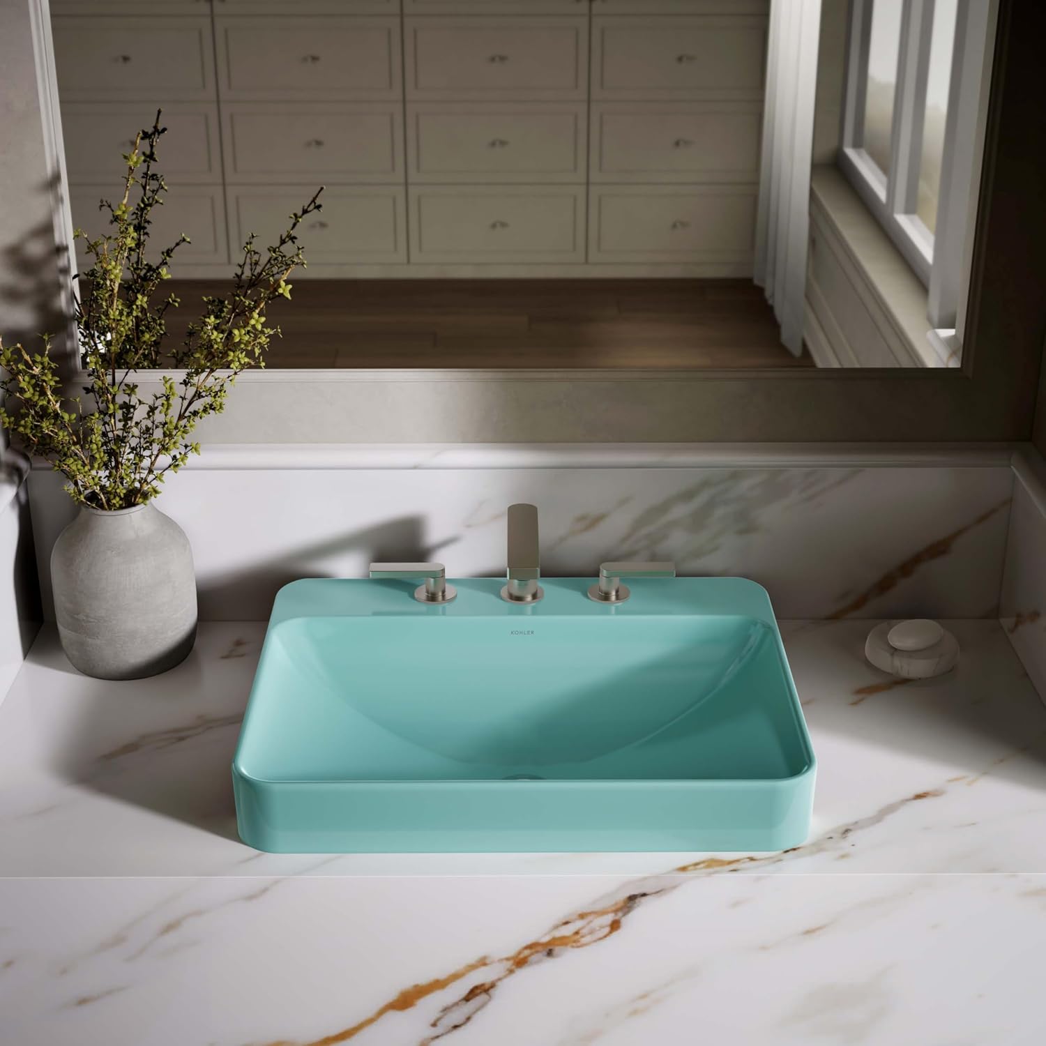 KOHLER Vox 23 in. Rectangular Drop-In Vessel Bathroom Sink