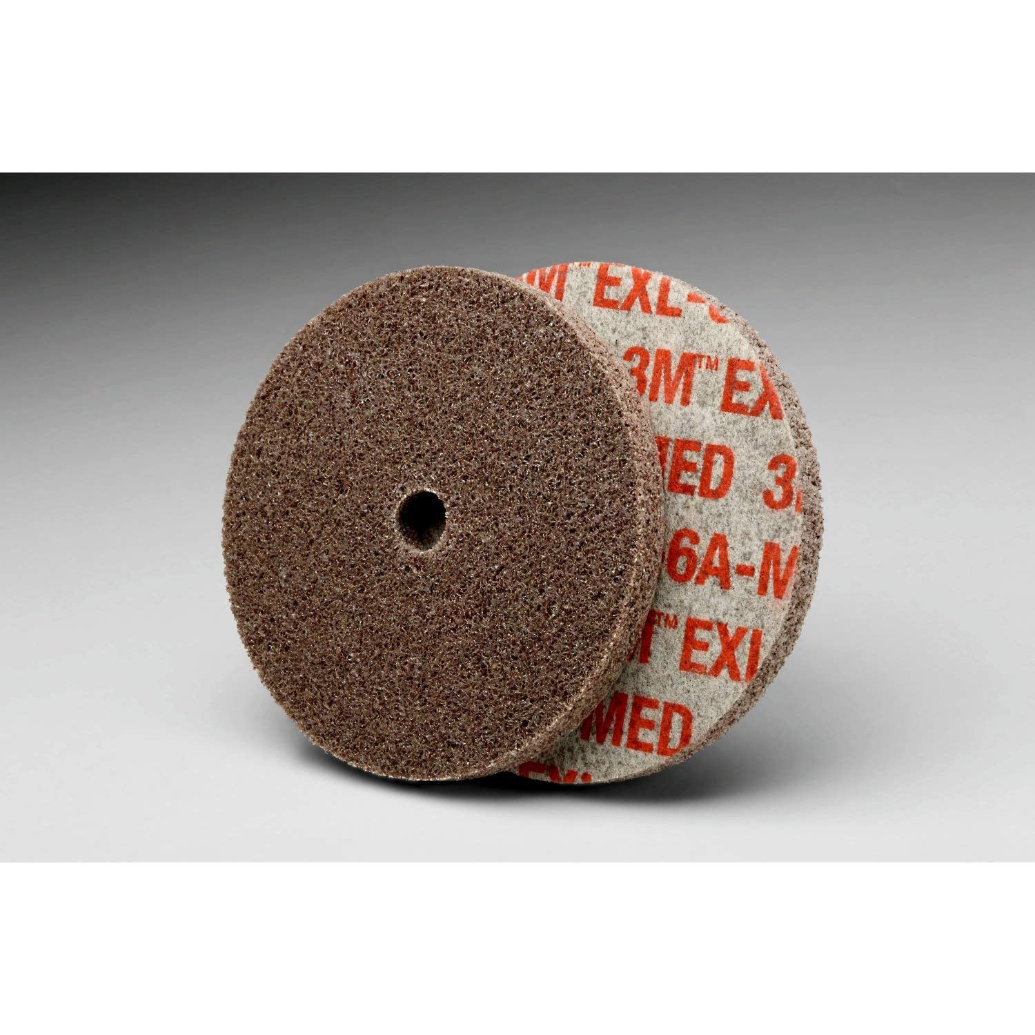 Scotch-Brite EXL Unitized Wheel, 3 in x 1/4 in x 1/4 in 6A MED, 40 per case
