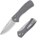 Buck Knives 790 Mini Range Pro Folding Pocket Knife, EDC Knife, 2-5/8' Drop Point Blade, 154CM Stainless Steel, Lightweight Glass-Filled Nylon Handle, Made in the USA, Grey, 1.9 oz