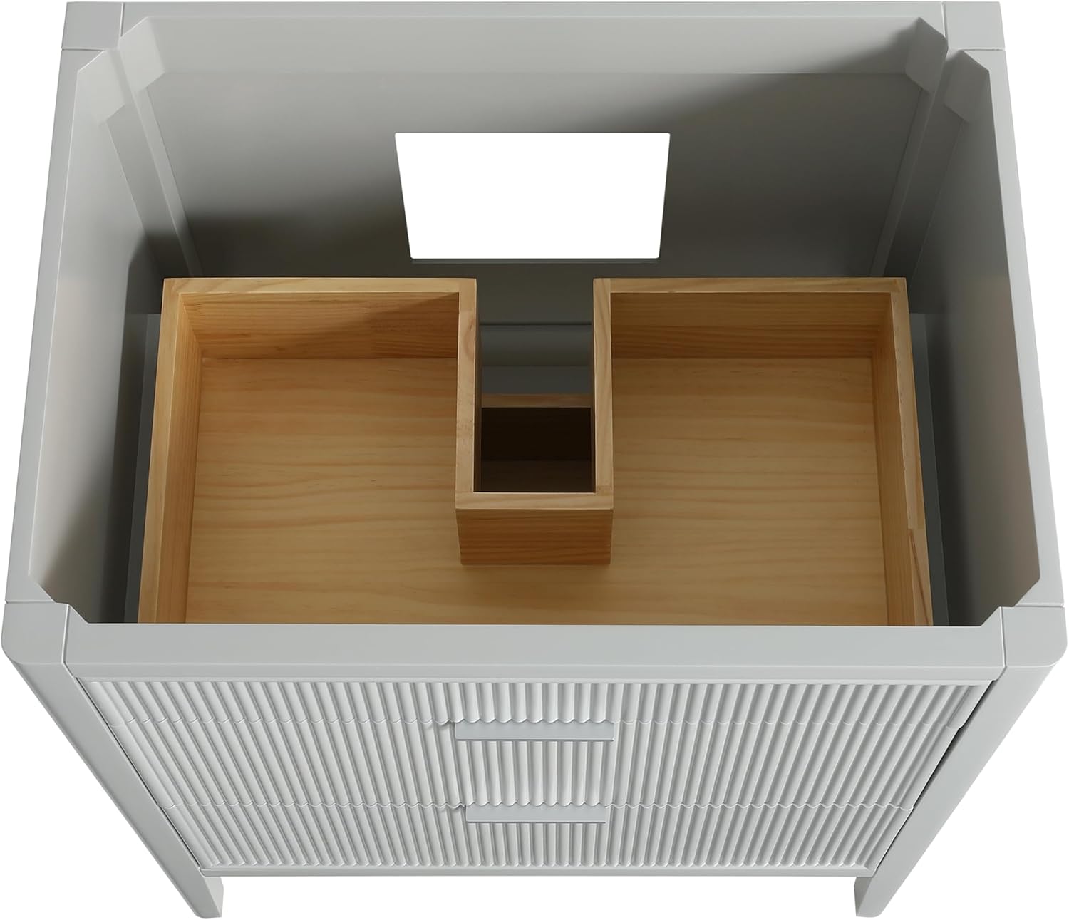 KEIKI 30' Freestanding Bathroom Vanity with Sink,Storage Cabinet with 2 Handle Sets and Engineered Marble Top