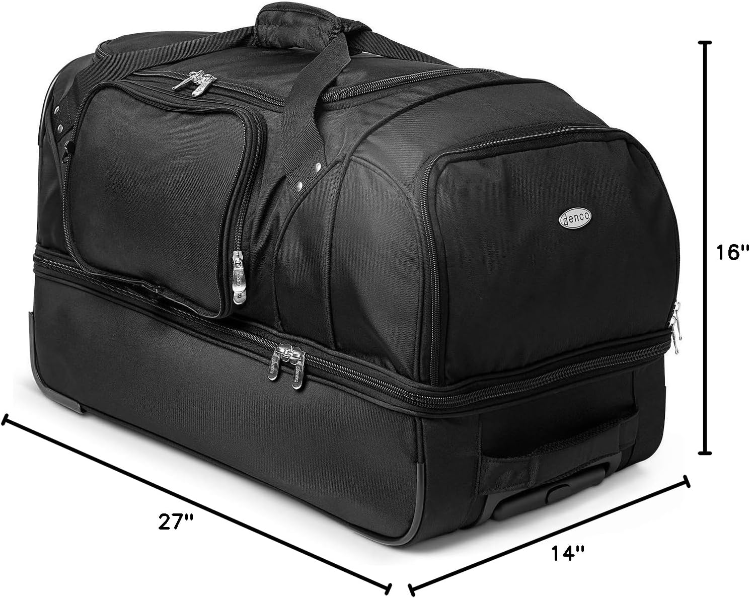 NCAA Ohio State Buckeyes Rolling Drop-Bottom Duffel Bag