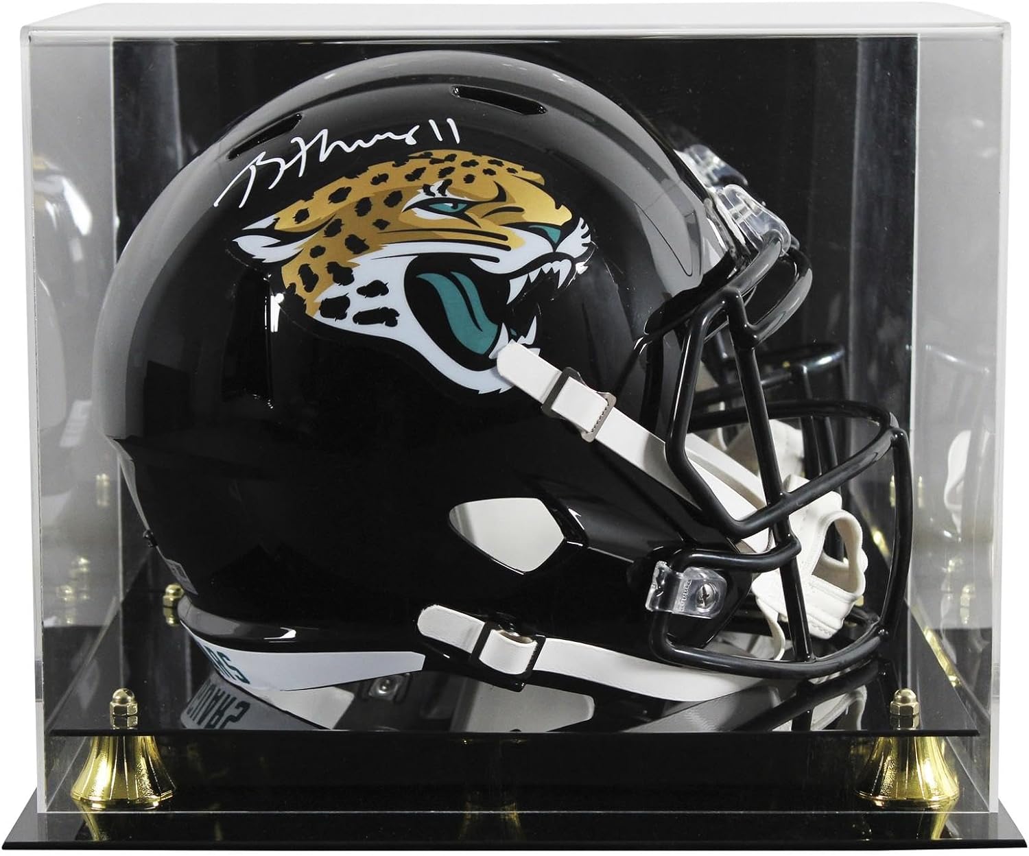 Jaguars Brian Thomas Jr. Signed Full Size Speed Rep Helmet W/Case Fanatics - Autographed NFL Helmets