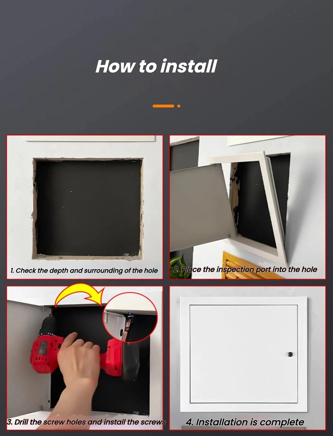 Metal Access Door Access Doors Panel for Drywall Access Panel for Wall and Ceiling Electrical and Plumbing (Screwdriver Latch)(29.3X29.3in/75X75CM)