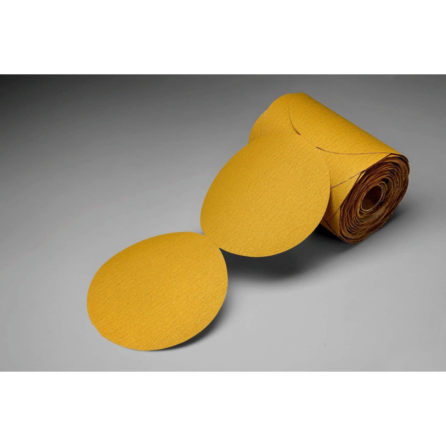 3M Stikit Gold Film Disc Roll 255L - Adhesive Backed Sanding Discs - P100 Grit Aluminum Oxide - For Random Orbital Sander - 5' - 125 per Roll
