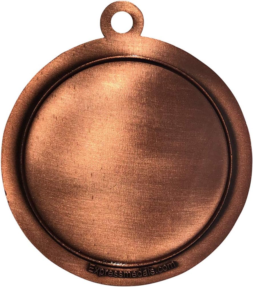 Express Medals 1 to 50 Packs Flame Soccer Bronze Medal Trophy Award with Neck Ribbon STDD212-EMFCL809