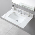 31 Inch Bathroom Vanity Top, Carrara Gold Sintered Stone Vanity Top with Rectangle Undermount Ceramic Sink and Top Backsplash, 31' Vanity Sink Top - 3 Holes, No Cabinet