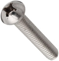 18-8 Stainless Steel Machine Screw, Plain Finish, Truss Head, Phillips Drive, Meets ASME B18.6.3, 2-3/4' Length, Partially Threaded, 1/4'-20 UNC Threads (Pack of 10)