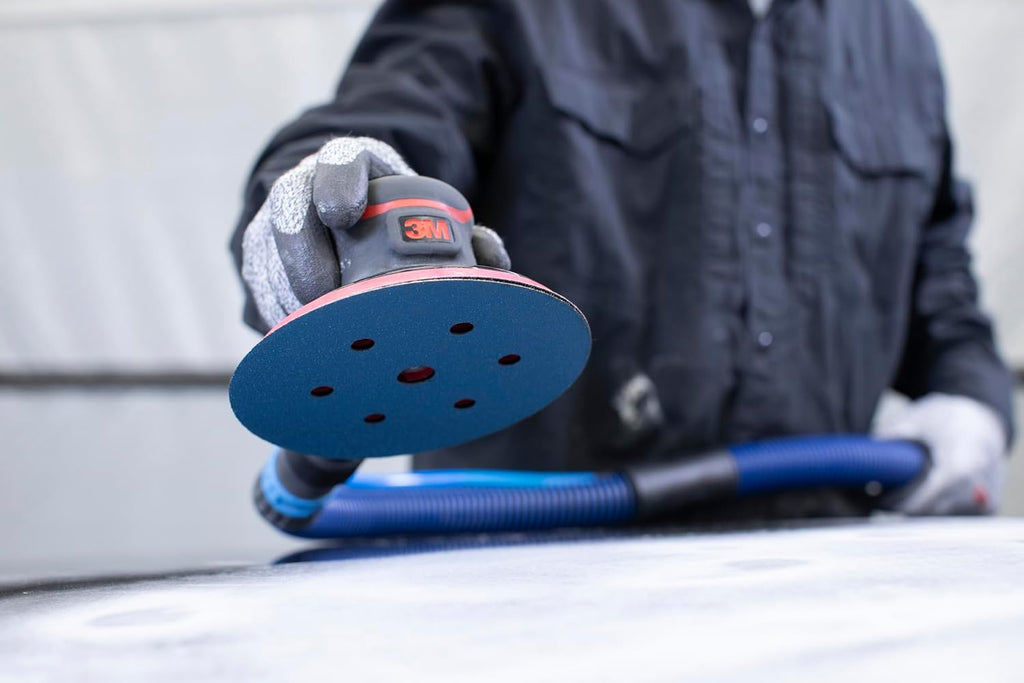 3M Hookit Blue Abrasive Disc 36522, 36E, 6 in, No Hole, 50 Discs, Excellent Performance and Cut, Sanding Discs for Paint, Primer, Metal, Collision Repair