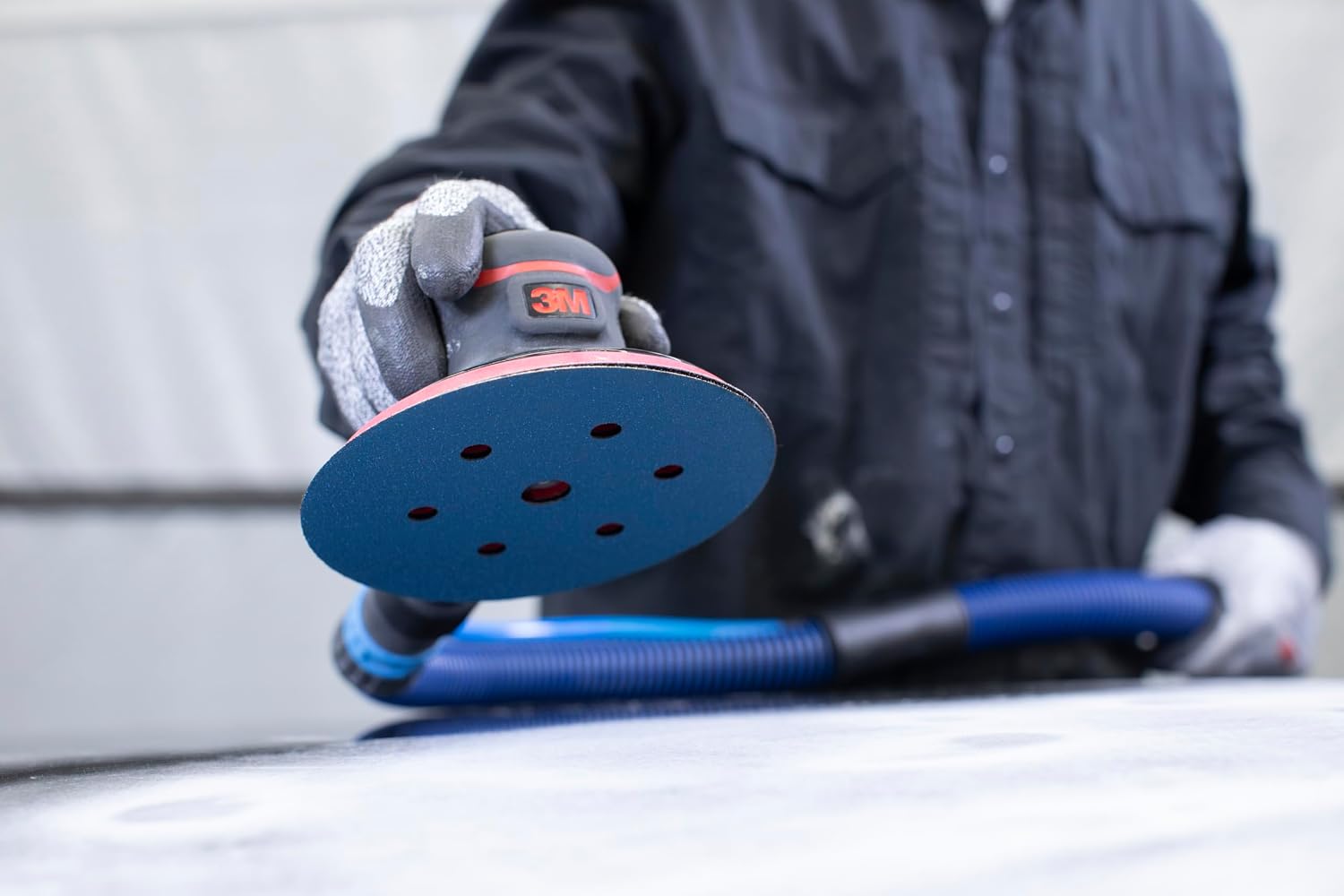 3M Hookit Blue Abrasive Disc 36522, 36E, 6 in, No Hole, 50 Discs, Excellent Performance and Cut, Sanding Discs for Paint, Primer, Metal, Collision Repair