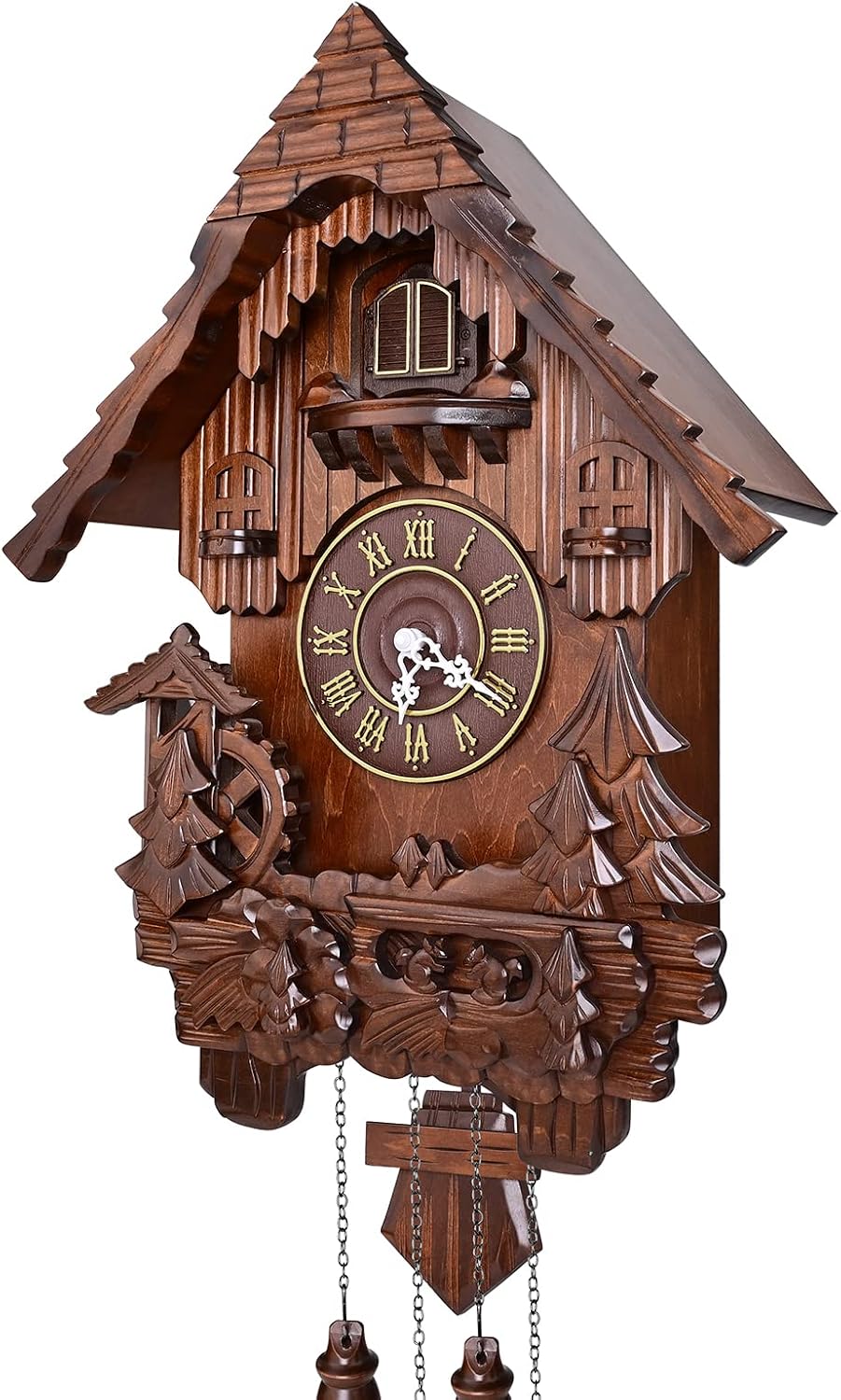 Kendal Cuckoo Clock Vintage Wall Clock Handcrafted Wood Cuckoo Clock Black Forest House Home Decor MX207C