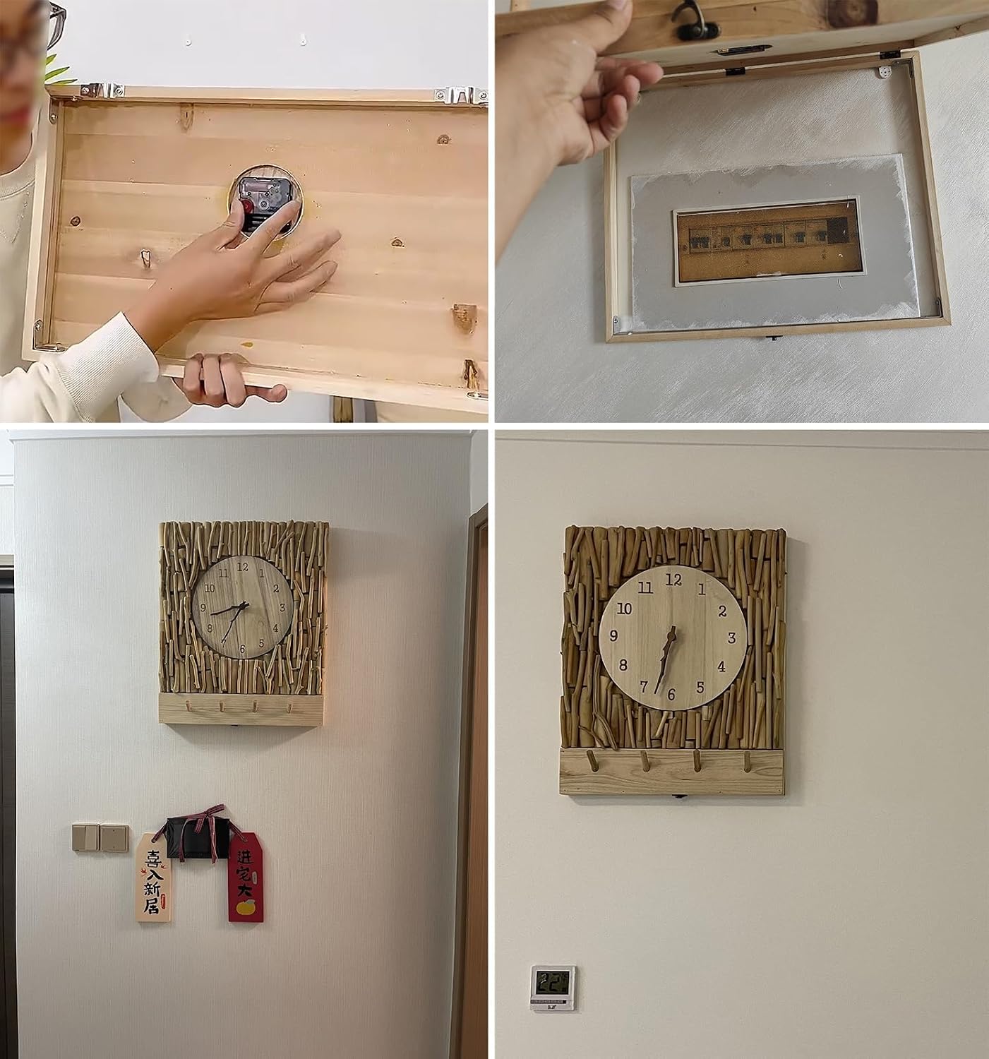 Electrical Panel Cover Creative Distribution Cover Decoration for Indoor, Electric Panel Cover with Traceless Nails & Expansion Screws, Wall Mounted Fuse Box Cover(WXH-40 x 50CM(15.7 x 19.7))