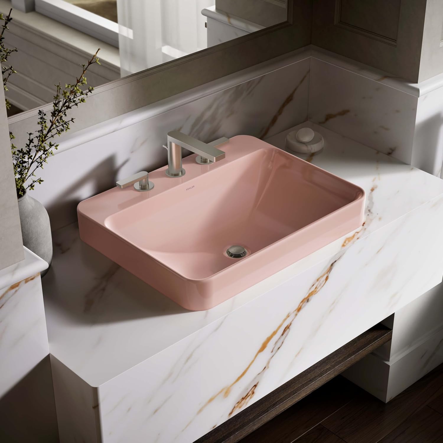 KOHLER Vox 23 in. Rectangular Drop-In Vessel Bathroom Sink