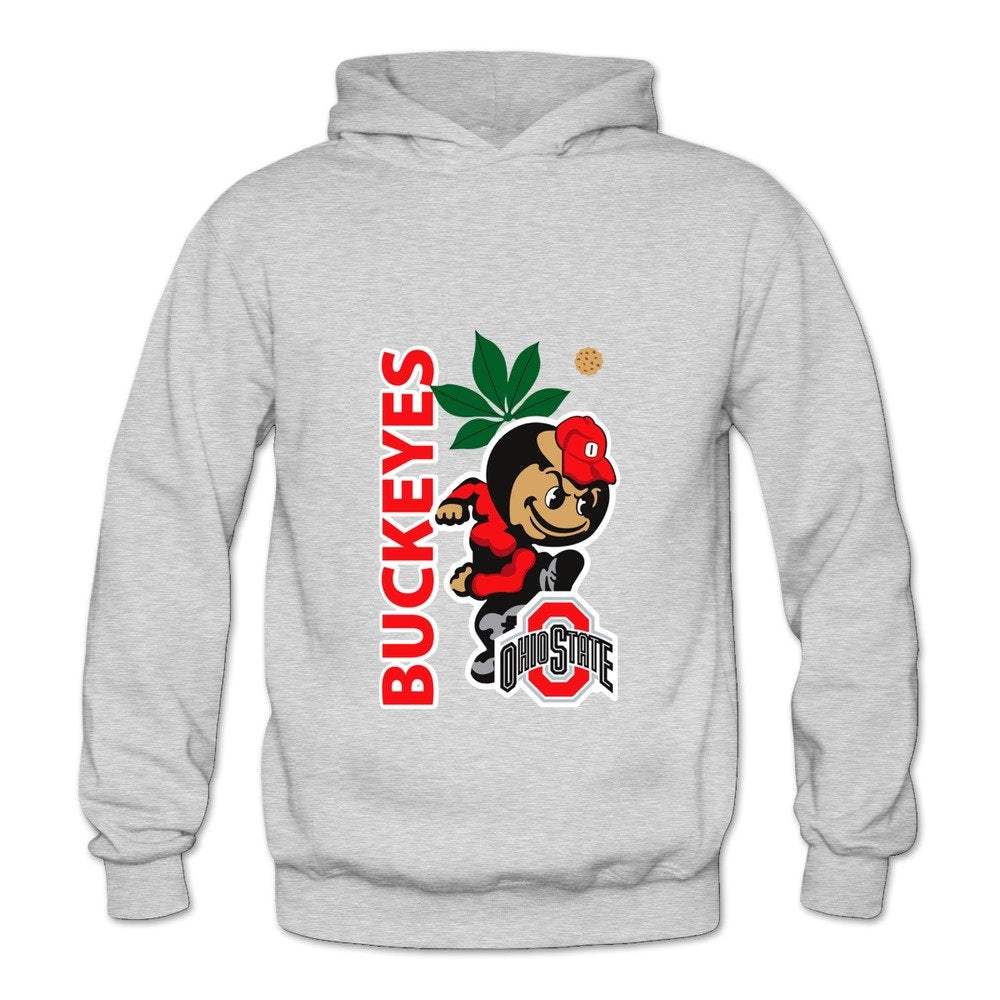 HUBA Women's Hoodie Ohio State Buckeyes 2 Ash Size M