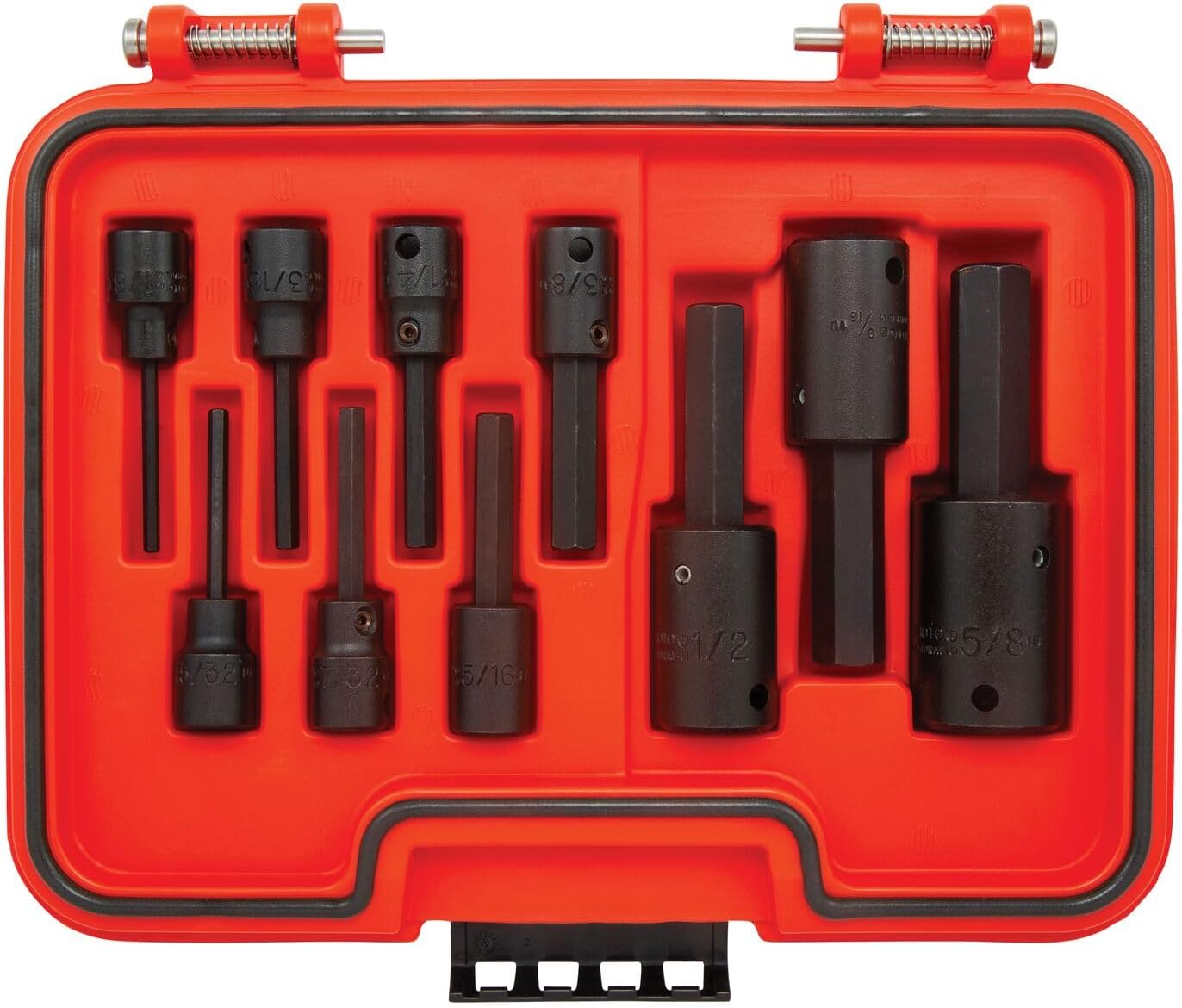Proto J52110HIM 3/8 & 1/2 DR 10PC SAE HEX IM