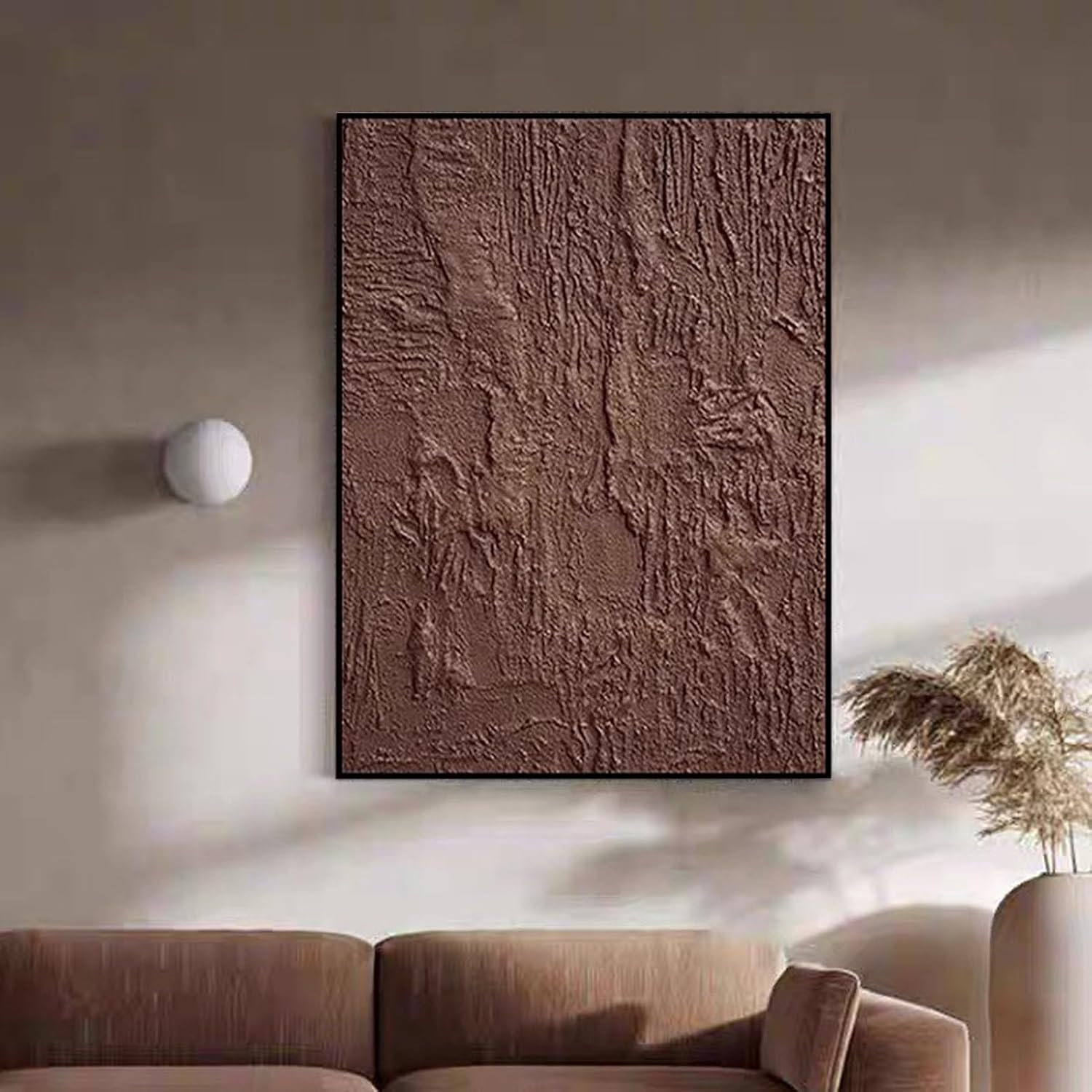 Replacement Ectrical Panel Cover with Screws, Decorative Breaker Box Plate Cover Plate for Circuit Box/Meter Box, Stone Texture Circuit Breaker Panel(Light Coffee,40x60cm(15 3/4x23 5/8in))