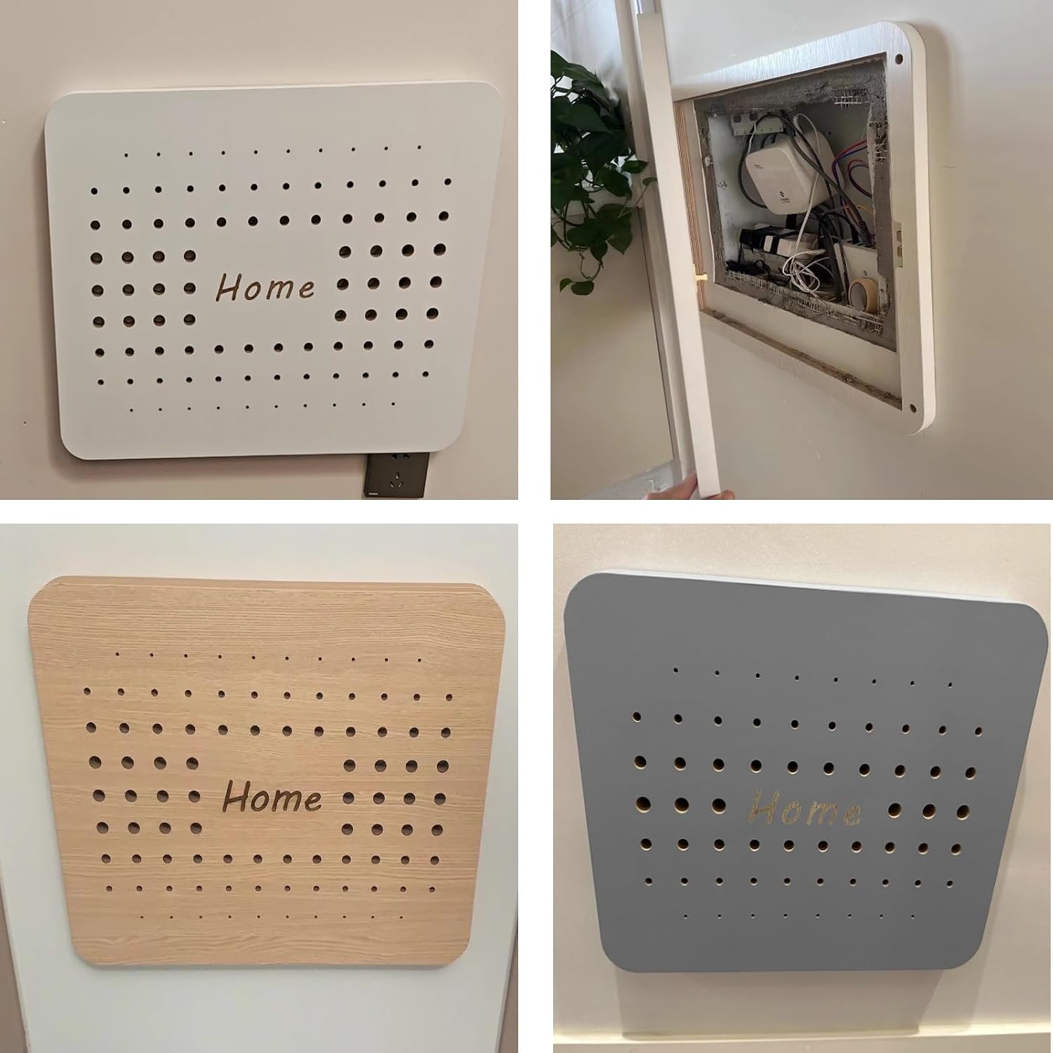 Simple Circuit Breaker Box Cover Decorative, Electrical Panel Cover Decorative Wall With Screws Ideal For Home, Free Punching Fuse Box Cover Hide Paintings Faceplate, 45 56 48 Cm Long ( Color : ligjt