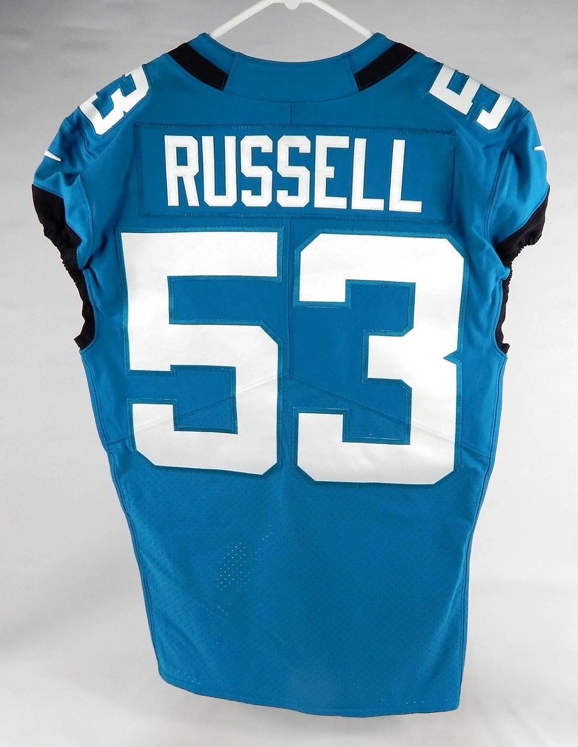2021 Jacksonville Jaguars Chapie Russell #53 Game Used Jersey 40 285 - Unsigned NFL Game Used Jerseys
