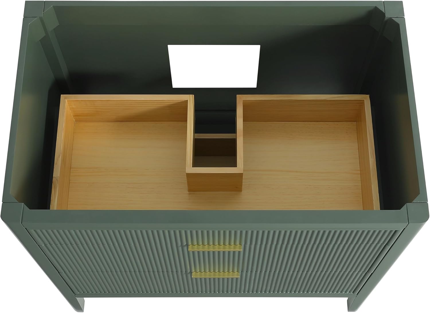 KEIKI 36' Freestanding Bathroom Vanity with Sink,Wood Storage Cabinet with 2 Handle Sets and Engineered Marble Top