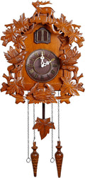 Kendal Vintage Cuckoo Clocks, Large Handcrafted Wood Cuckoo Clock and Swinging Pendulum Wall Clock Traditional, Wooden Decorative,Modern Wall Clock Cuckoo Clock MX015-1