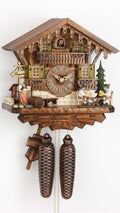 Cuckoo Clock Black Forest house with moving beer drinkers KA 884