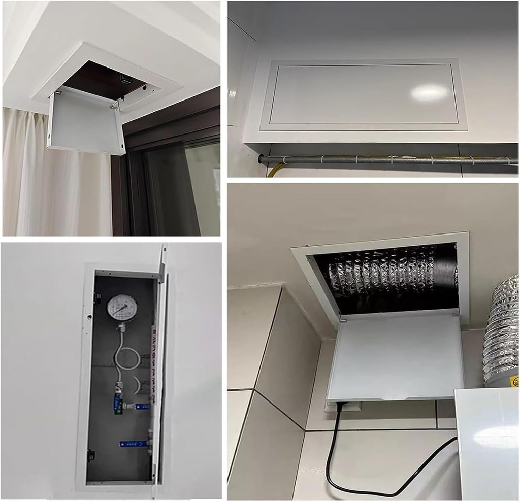 Aluminium Access Panel Metal Recessed Wall Access Door, Click Open Access Panel for Drywall Wall Ceiling, Flush Mount Wall Hole Cover Plate with Screws, for Plumbing Electric(14x20in/35.6x50.8cm)