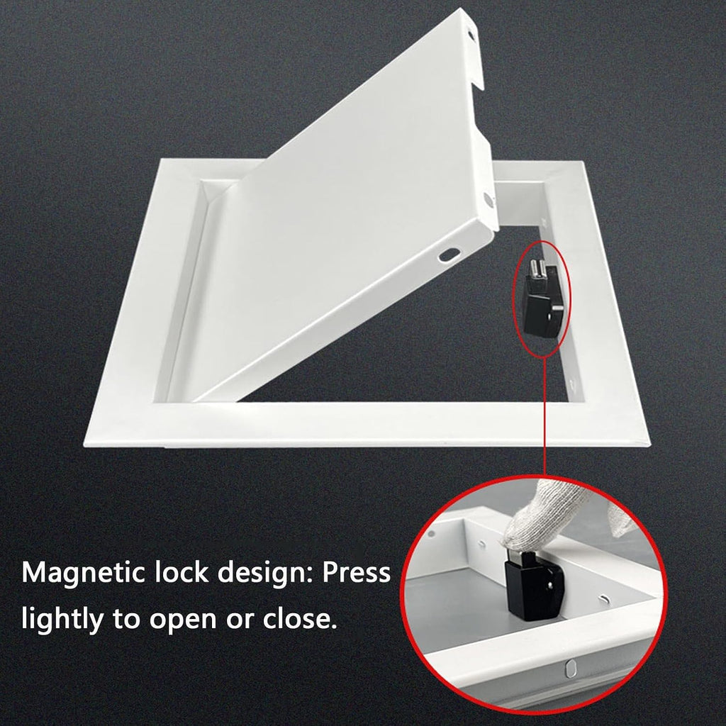 Aluminium Access Panel Metal Recessed Wall Access Door, Click Open Access Panel for Drywall Wall Ceiling, Flush Mount Wall Hole Cover Plate with Screws, for Plumbing Electric(20x22in/50.8x55.9cm)