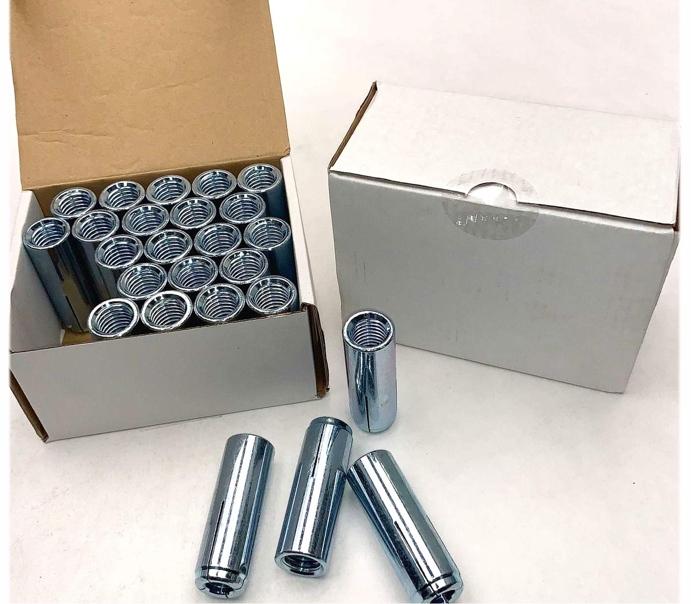 New Package of 25 (pcs) 5/8' x 2-1/2' Expansion Anchor 7/8' Drill Zinc Plated 5/8'-11 Set #MO2473-P Warranity by Pr-Mch