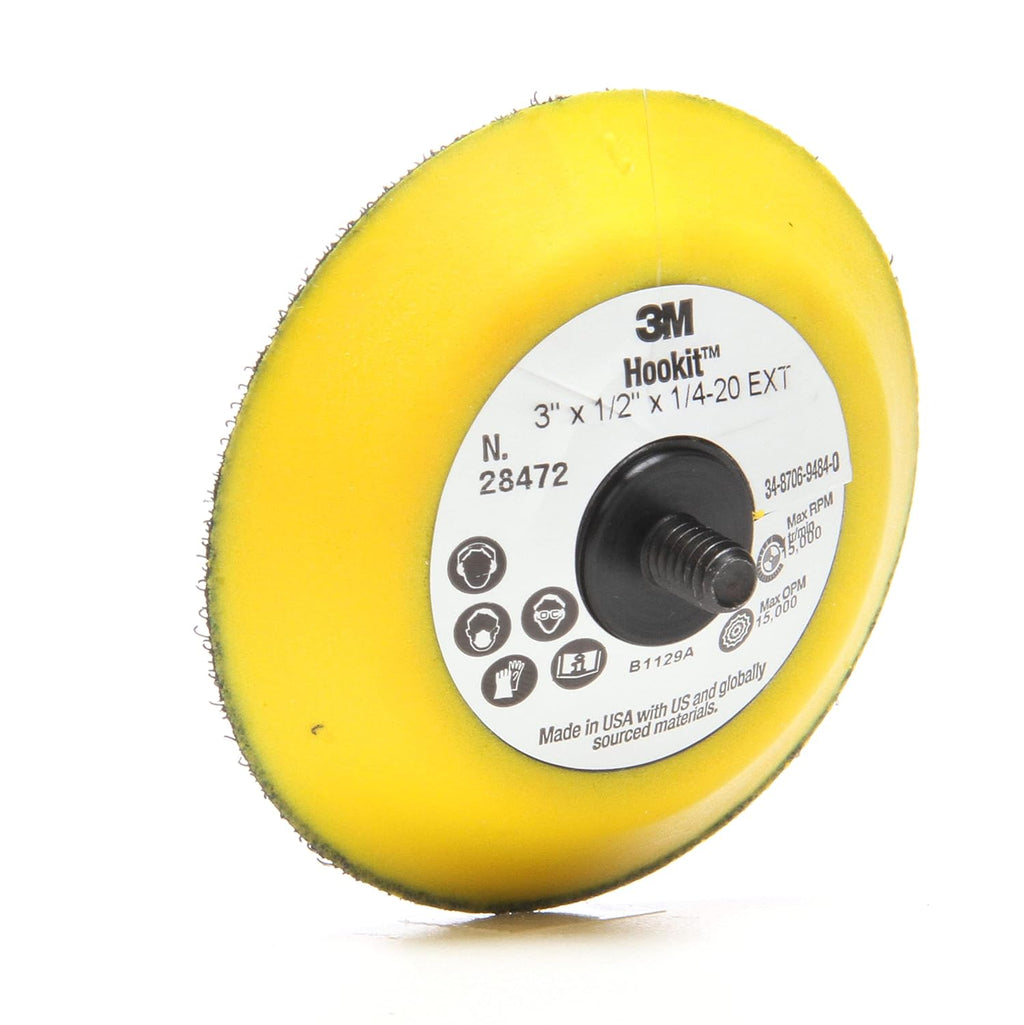Cubitron Hookit Disc Pad - For Hook and Loop Discs - Use With Random Orbital Sanders, Rotary Sanders, Angle Grinders - 3' x .5' - 28472
