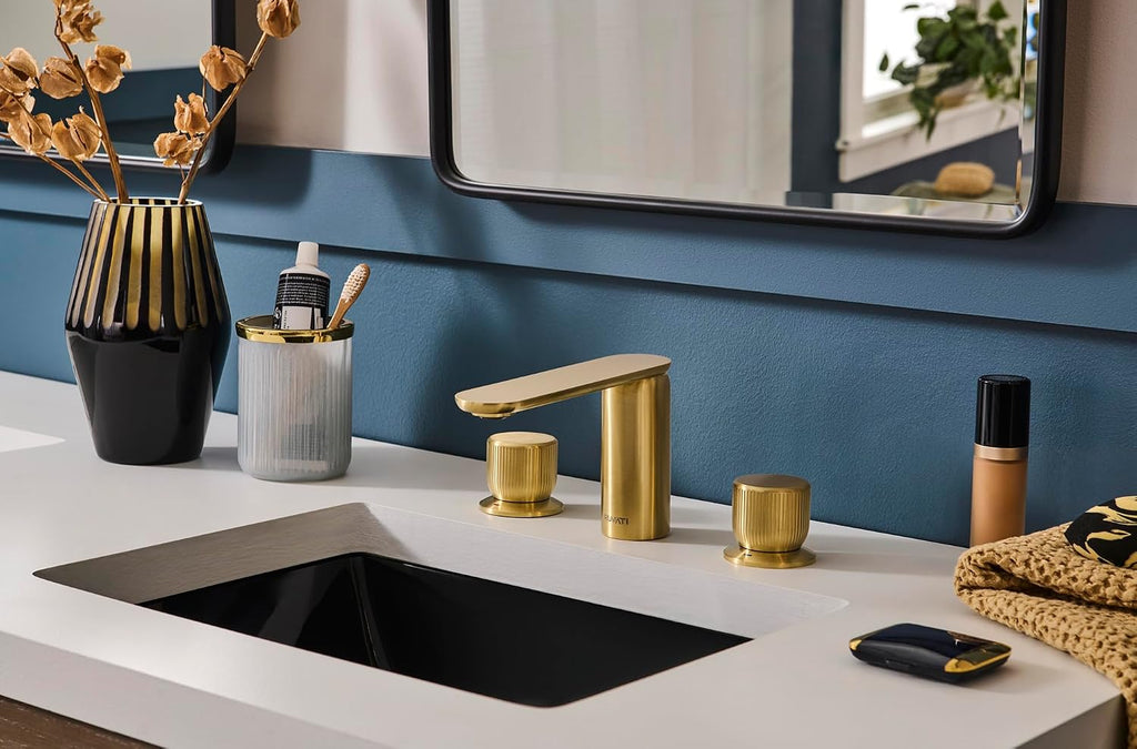 Ruvati 16 x 11-3/4 inch Undermount Bathroom Sink Black Rectangular Porcelain Ceramic with Overflow- RVB0718BK- Durable, Stain-Resistant Small Sink for Modern Bathrooms, Perfect for Vanity Sinks