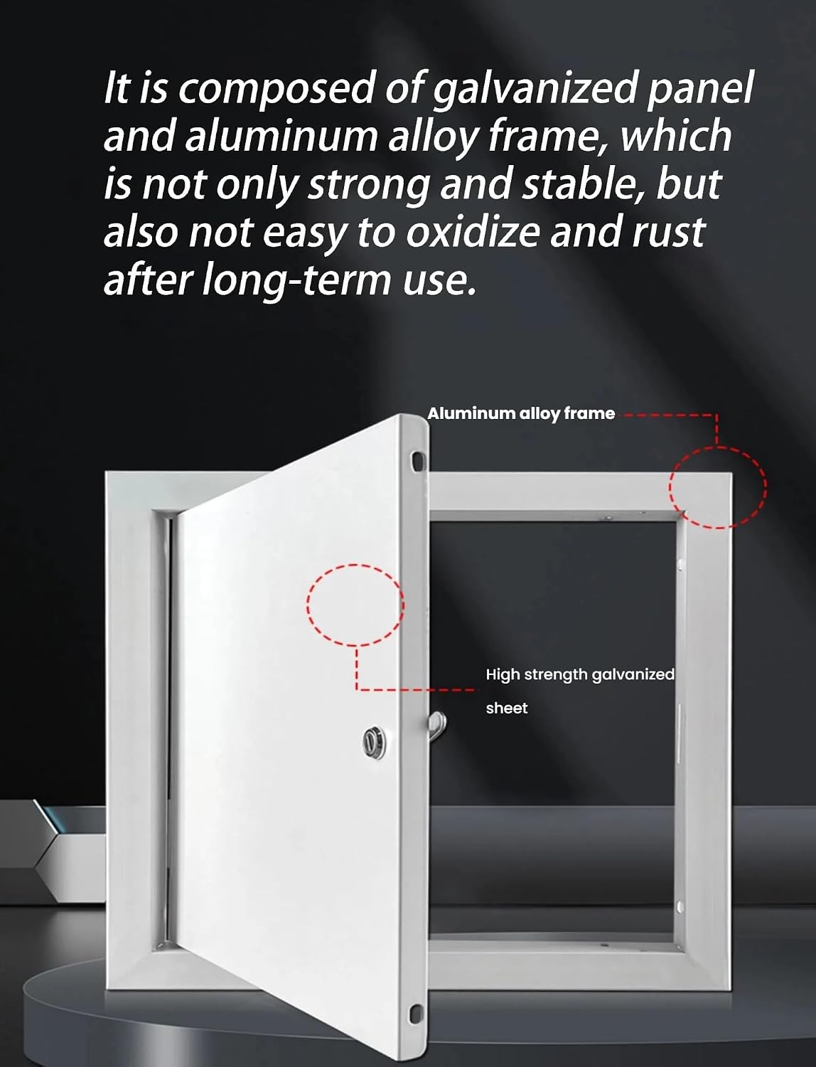 Metal Access Door Access Doors Panel for Drywall Access Panel for Wall and Ceiling Electrical and Plumbing (Screwdriver Latch)(11.7X11.7in/30X30CM)