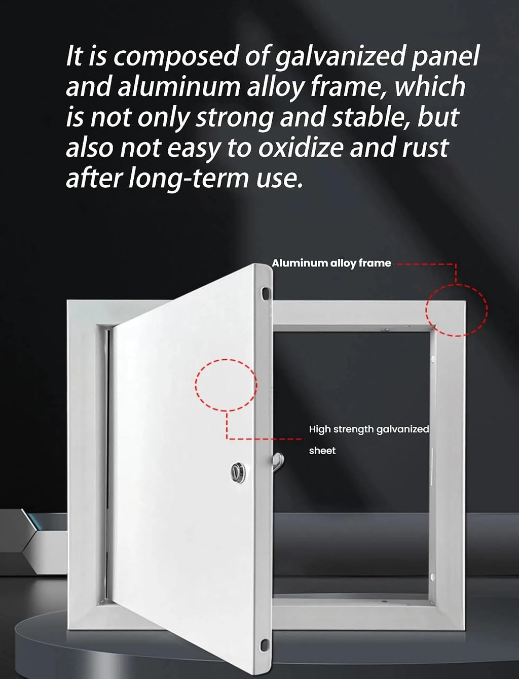 Access Doors Panel Metal Access Door for Drywall Access Panel for Wall and Ceiling Electrical and Plumbing (Screwdriver Latch)(39X39in/100X100CM)