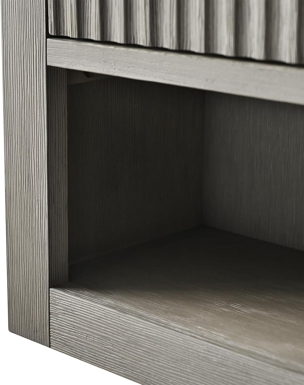 Vanity Art Vanity with Storage Cabinet & Shelves, Free-Standing Vanity with Soft-Closing Doors, Driftwood Gray, Golden Brushed Handware VA91-TC-DG-GB