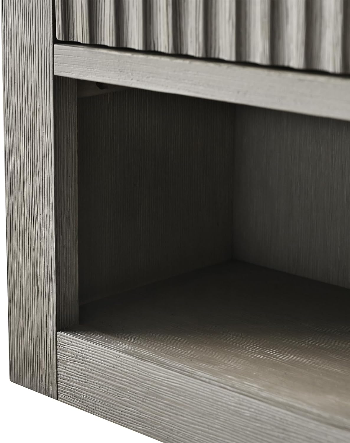 Vanity Art Vanity with Storage Cabinet & Shelves, Free-Standing Vanity with Soft-Closing Doors, Driftwood Gray, Golden Brushed Handware VA91-TC-DG-GB