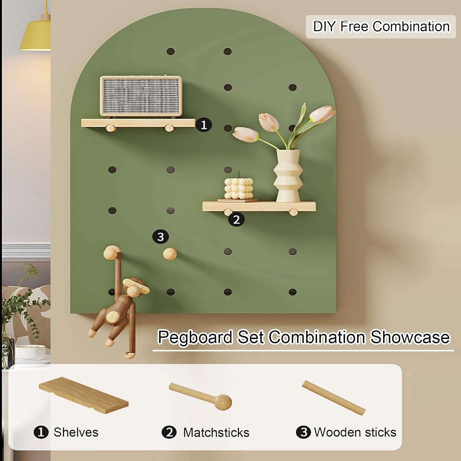Decorative Fuse Breaker Box Cover, Wooden Electrical Panel Cover, Hide Electric Meter Box Decorative Painting, for Hotel, Kitchen and Bedroom(Brown 2,50 * 89cm/19.7 * 35in)
