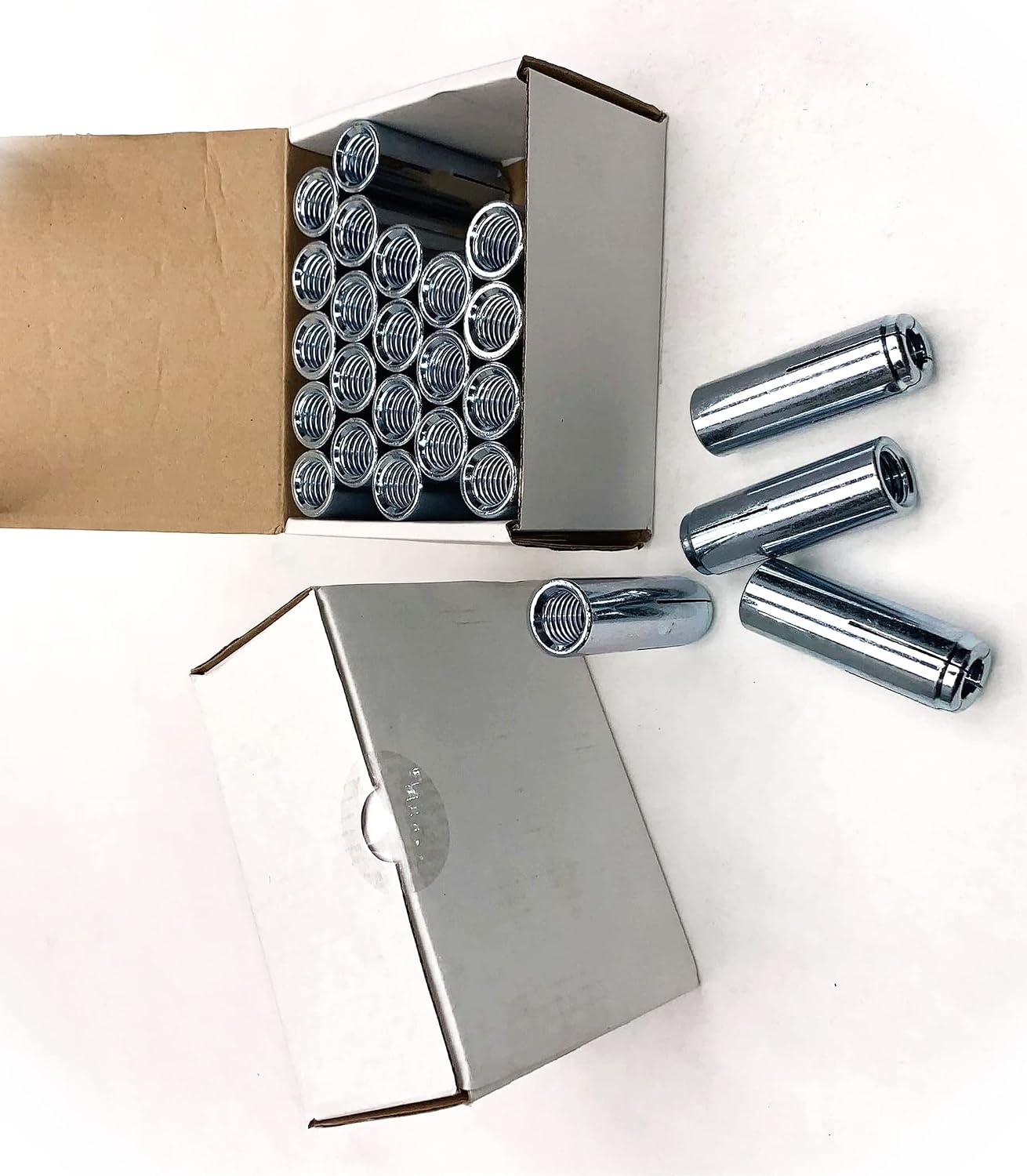 New Pack of (25) Drop-in 5/8 x 2-1/2 Concrete Expansion Anchor 7/8 Drill Zinc Plated 5/8-11 Multi-Purpose Comprehensive Hardware Fastener Assortment Kit MoPNEM03491