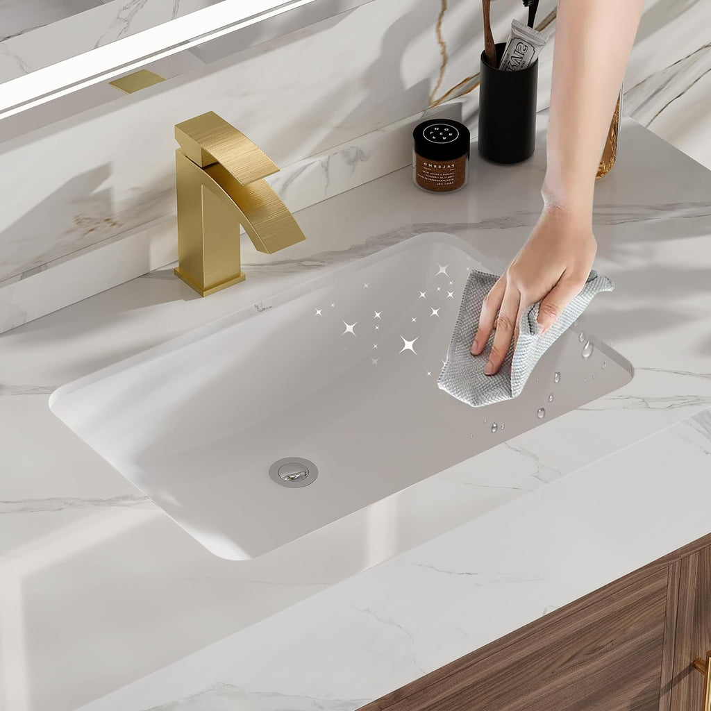homary 39.4 inch Floating Bathroom Vanity with Single Sink, Modern Design with Sintered Stone Top & Undermount Sink, 2 Soft-Close Drawers for Master & Guest Bathrooms, Walnut