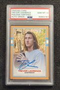 2021 TREVOR LAWRENCE Signed Topps 1989 Football Card 59/99-JAGUARS-PSA 10 Auto - NFL Autographed Football Cards