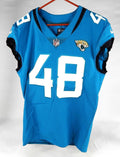 2020 Jacksonville Jaguars #48 Game Issued Jersey Nameplate Removed 44 026 - Unsigned NFL Game Used Jerseys