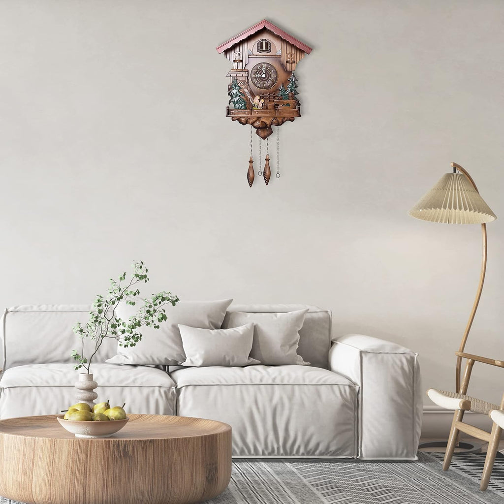 Kendal Cuckoo Clock Pendulum Quartz Wall Clock Black Forest House Home Decor MX239