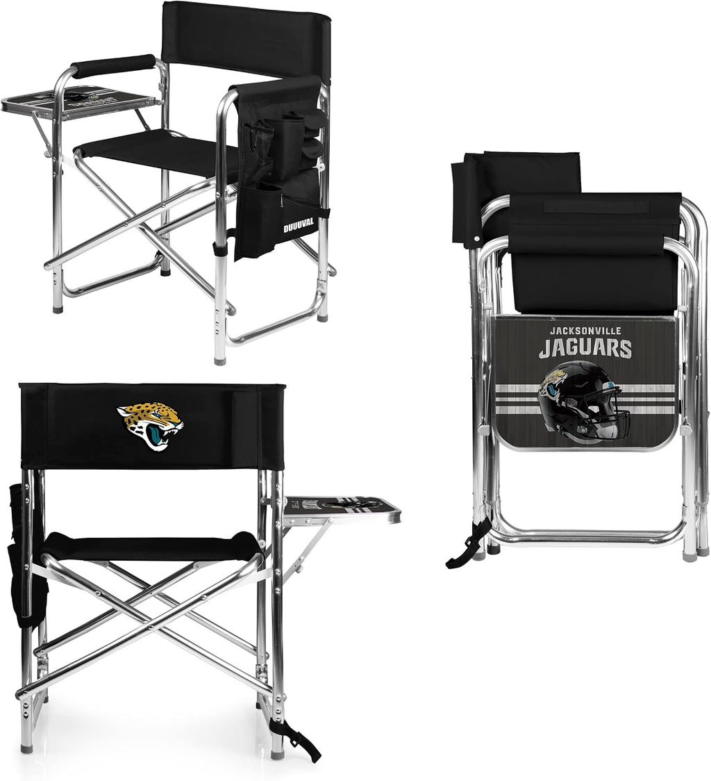 Picnic TIME NFL Unisex-Adult NFL Sports Chair with Side Table, Beach Chair, Camp Chair for Adults