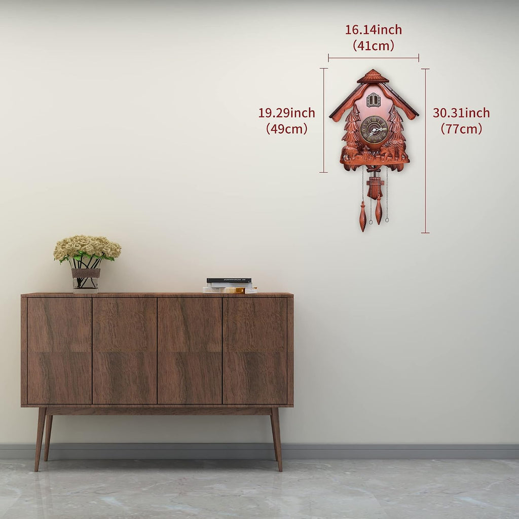 Kendal Cuckoo Clock Vintage Wall Clock Handcrafted Wood Cuckoo Clock MX317