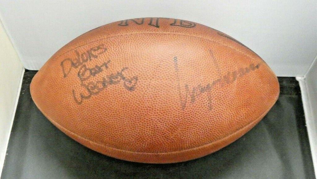 Jacksonville Jaguars First Owners Signed Game Ball Wayne Weaver & Wife Dolores - Autographed Footballs