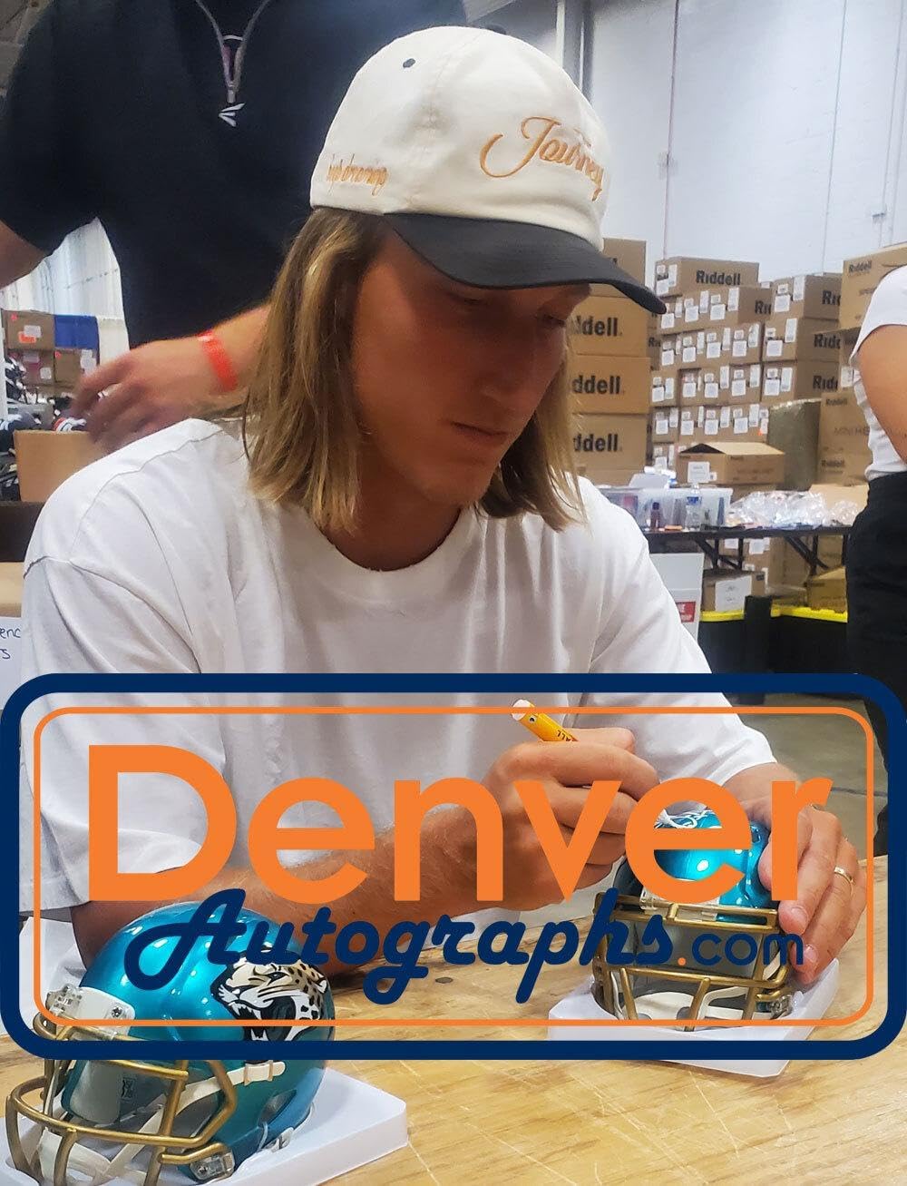 Trevor Lawrence Autographed Jacksonville Jaguars Flash Mini Helmet FAN 47996 - Autographed NFL Mini Helmets