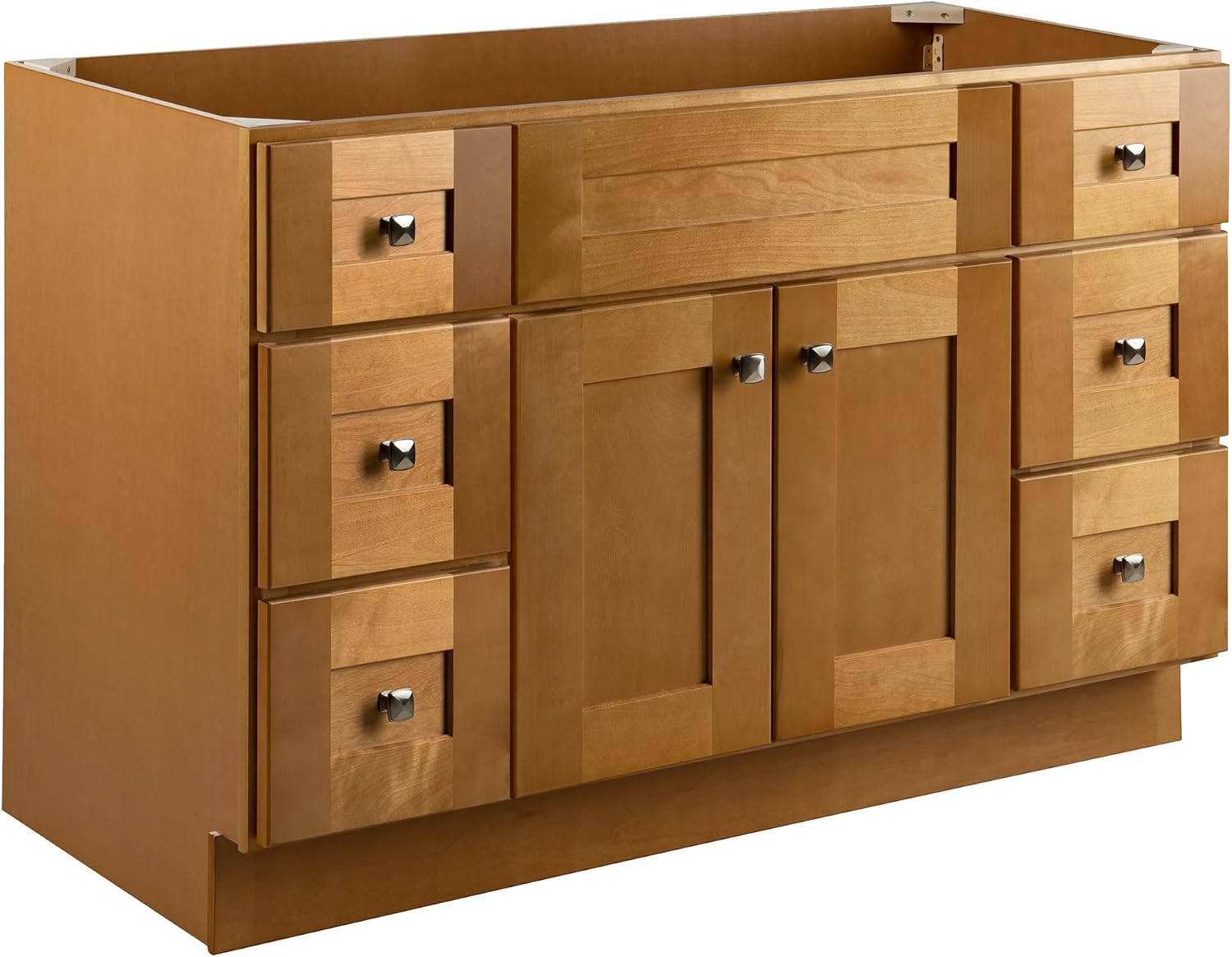 Design House Brookings 48 Inch Shaker, Solid Wood, Fully Assembled, Modern Birch, 215780