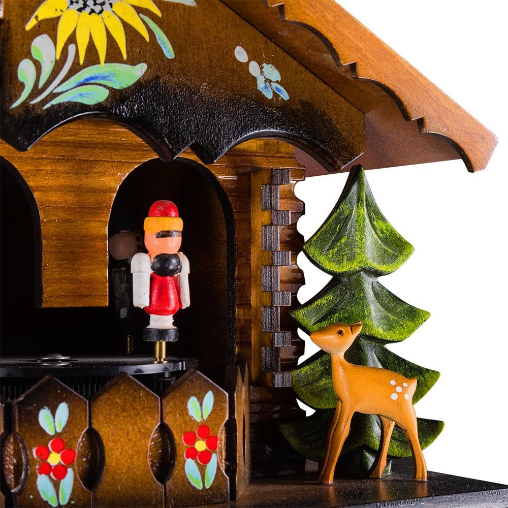 Kintrot Cuckoo Clock Pendulum Quartz Wall Clock Black Forest House Home Decor