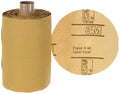 3M Stikit Gold Paper Disc Roll 216U, P80 A-weight, 6 in x NH, Die 600Z, 125 discs per roll