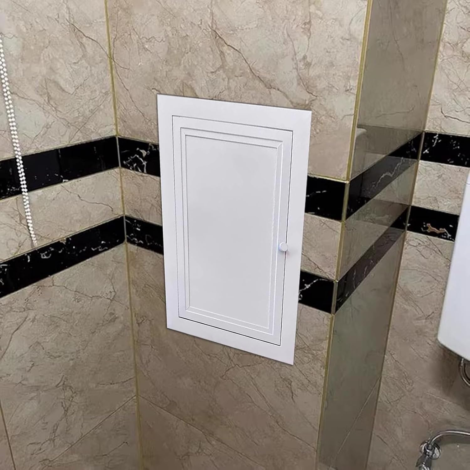 Wall Access Door for Hidden Plumbing Electricity Wiring, Flush Wall Mount Electrical Panel Cover Indoor Outside, Commercial Home Access Door Panel with Screws(12x32in)