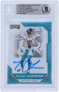 Trevor Lawrence Jacksonville Jaguars Autographed 2021 Panini Chronicles Playoff Momentum #PMR-1 Beckett Fanatics Witnessed Authenticated Rookie Card - Football Slabbed Autographed Rookie Cards