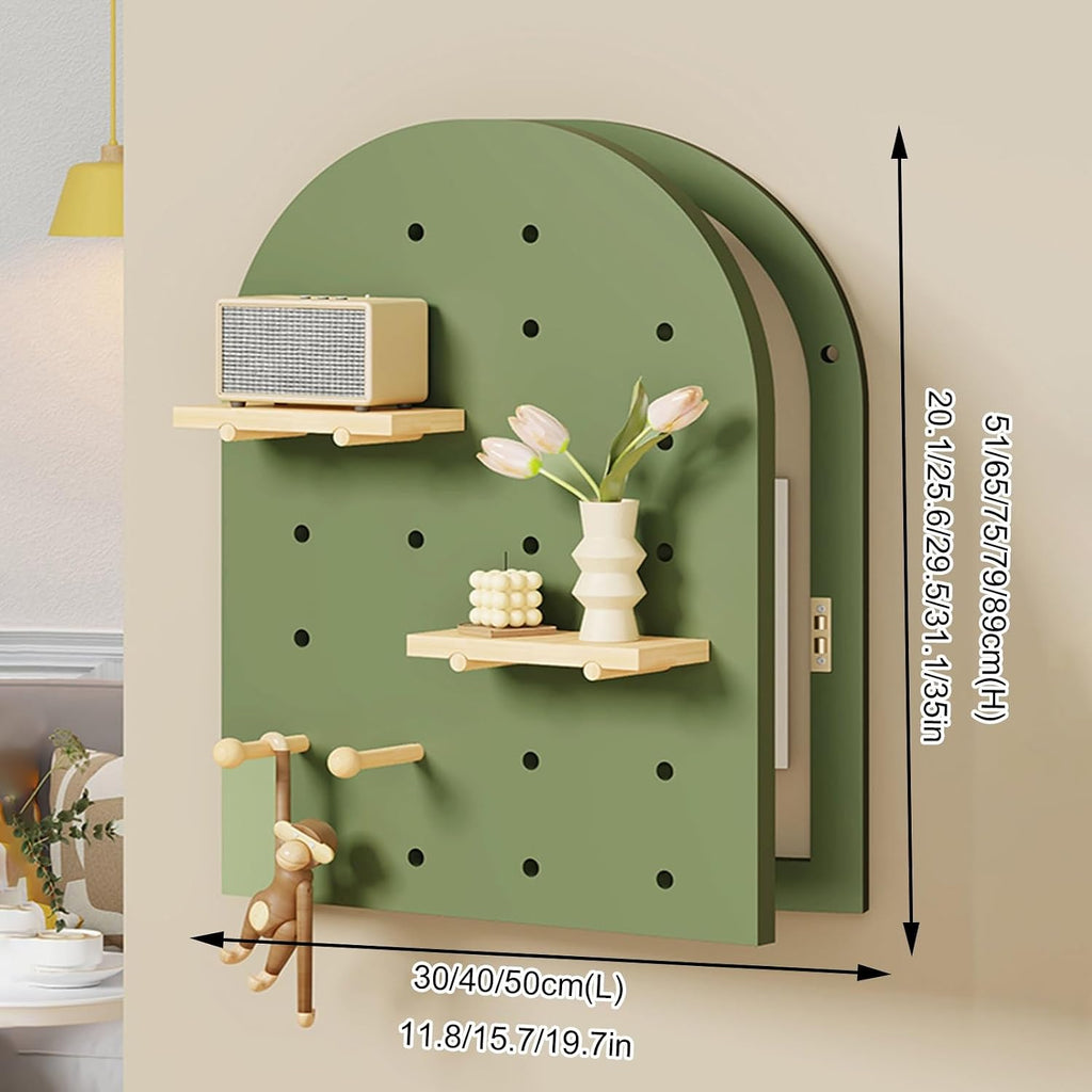 Decorative Fuse Breaker Box Cover, Wooden Electrical Panel Cover, Hide Electric Meter Box Decorative Painting, for Hotel, Kitchen and Bedroom(Brown 2,50 * 89cm/19.7 * 35in)